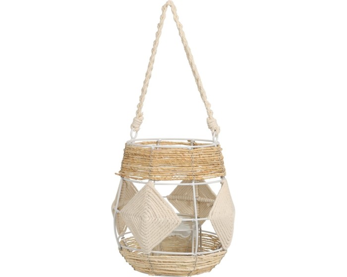 Lucerna BOHO 23 cm hnědá