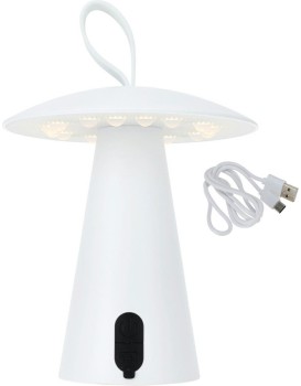 Stolní USB LED lampa BOLETE 17 cm bílá