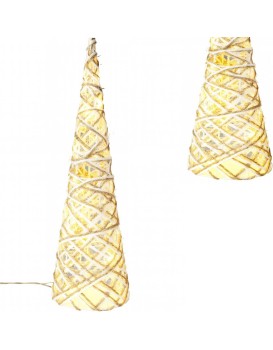 Vánoční LED stromek HOLLY 60 cm teplá bílá
