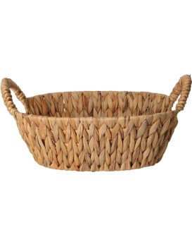 Oválný košík OSCAR 30X25 cm vodní hyacint natural