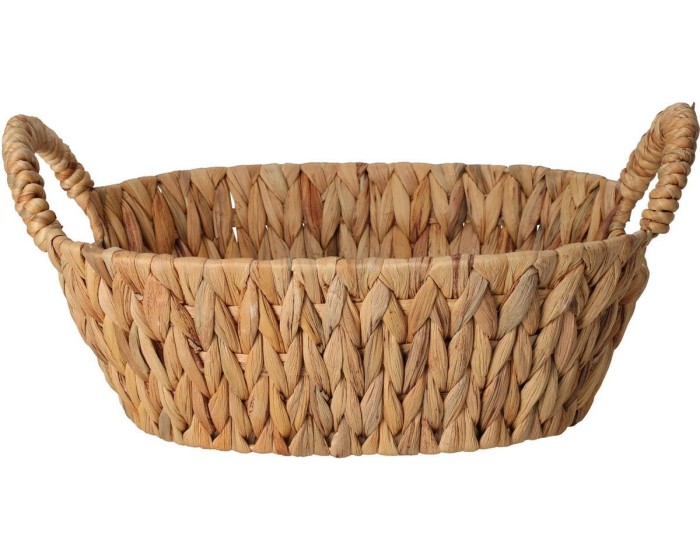 Oválný košík OSCAR 30X25 cm vodní hyacint natural