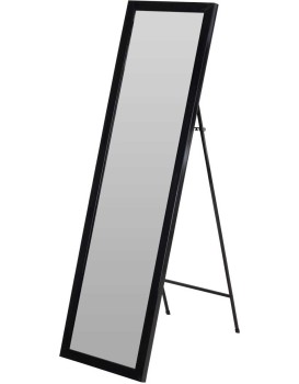 Stojací zrcadlo EVAN 125x36 cm černé