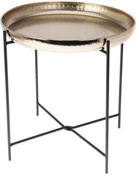 Odkládací stolek Beigl 35 cm zlatý/černý