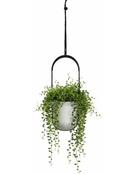 Závěsný květináč AERA HANG 17,9 cm krémový