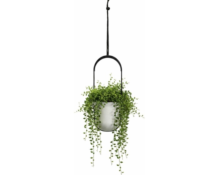 Závěsný květináč AERA HANG 17,9 cm krémový