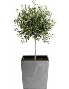 Květináč FLORE Beton 41x39,5x39,5 cm šedý