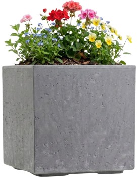 Květináč na kolečkách BETONIQUE 30x30 cm beton šedý