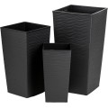 Plastový květináč Porto Riflo 36x19x19 cm černý