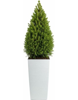 Plastový květináč Porto Riflo 75x39,6x39,6 cm bílý