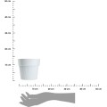 Květináč SILVA LINE 12,7x14,5 cm krémově bílý