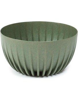 Květináč STRIPPED Eco 30x16 cm zelený