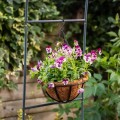 Závěsný květináč Loft 25 cm černý/hnědý
