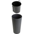 Plastový květináč URBANIKA ECO 57,1x29,5 cm antracitový