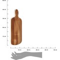 Prkénko na krájení BLANC 40x25,7 cm z masivu hnědé/bílé