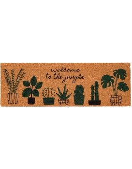 Kokosová rohožka Welcome  40x120 cm hnědá