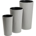 Květináč URBANIKA ECO Wood 36,4x19,6 cm šedý