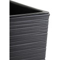 Plastový květináč Porto Riflo 36x19x19 cm černý