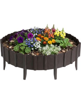 Zahradní palisáda Linea 78,5 cm hnědá