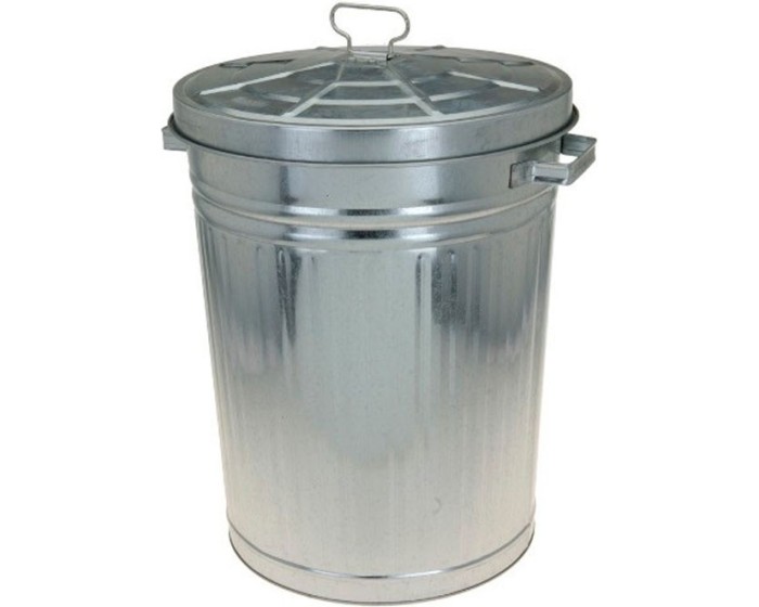 Odpadkový koš 55 L stříbrný