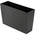 Sada 2 ks květináčů Riflo 56×19/36,2×56,1 cm černá