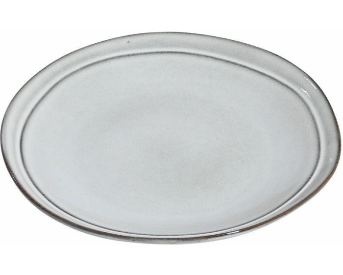 Mělký kameninový talíř Deline Dove 21 cm šedý