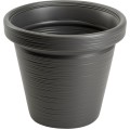 Plastový květináč Riflo 33,9x39 cm antracitový