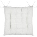 Oboustranný podsedák na židli Clarine 38x38 cm krémový