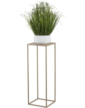 Kovový stojan na květiny BOOLO 70 cm béžový