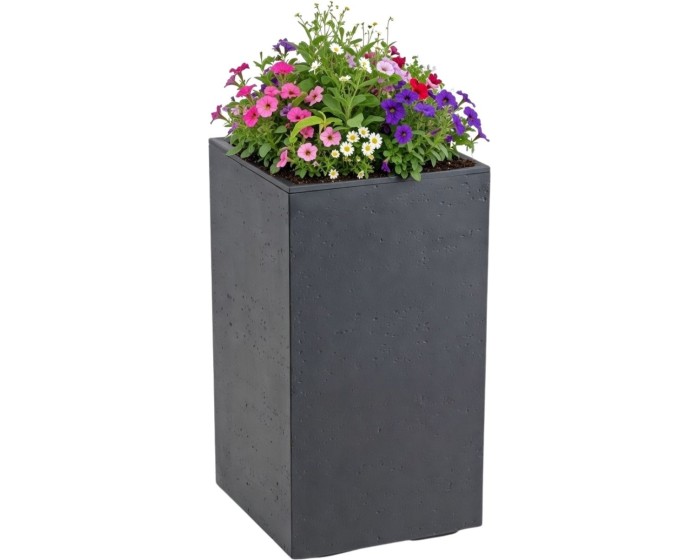 Květináč na kolečkách BETONIQUE EKO 30x60 cm antracitový