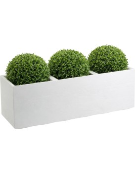 Květináč na kolečkách BETONIQUE 90x30 cm krémové dřevo