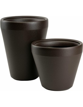 Sada 2 ks květináčů Purea 51,2x39,5/34,9x39,5 cm mokka hnědá
