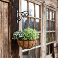 Závěsný květináč Loft 30 cm černý/hnědý