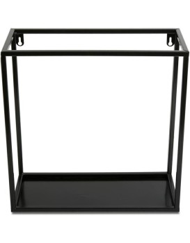 Závěsná police KVADRO 35 cm černá