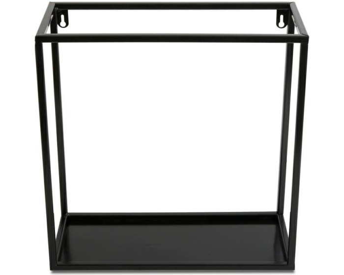 Závěsná police KVADRO 35 cm černá
