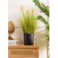 Květináč s podmiskou AZALEA 22,5 cm černý beton