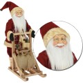 Vánoční figurka Santa Clause Mikolaj 45 cm červená 