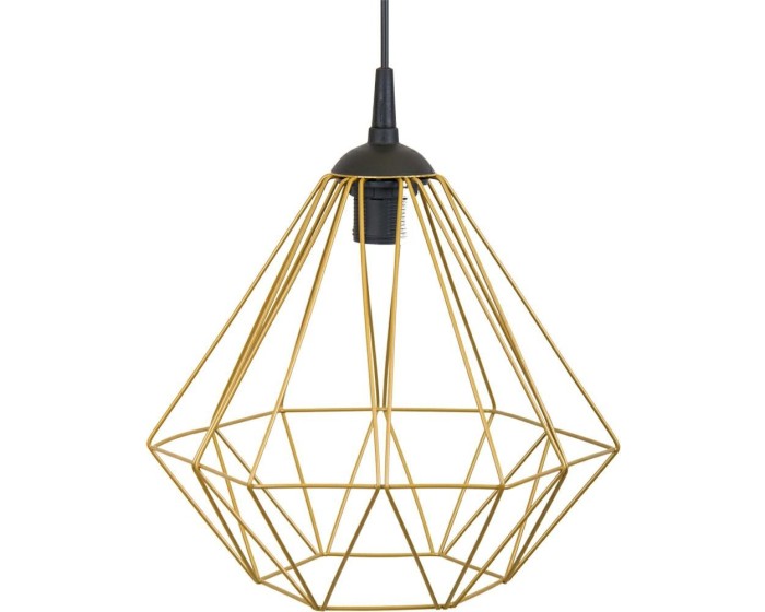 Stropní svítidlo Diamond 25 cm zlaté