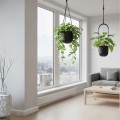 Závěsný květináč AERA HANG 17,9 cm antracitový