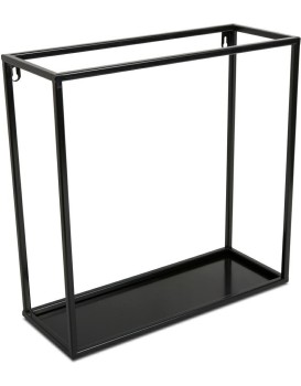 Závěsná police KVADRO 40 cm černá