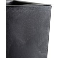 Květináč FLORE Beton 41x39,5x39,5 cm černý