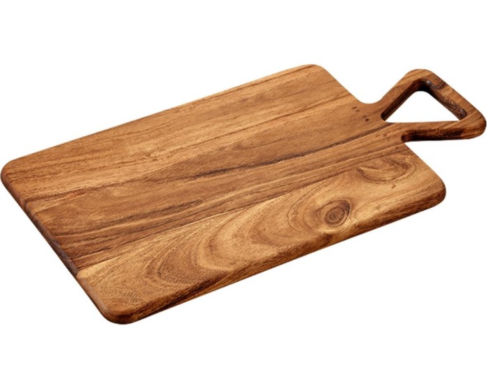 Prkénko na krájení SLICE 42x23 cm z masivu hnědé 