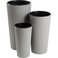 Květináč URBANIKA ECO Wood 57x30 cm šedý