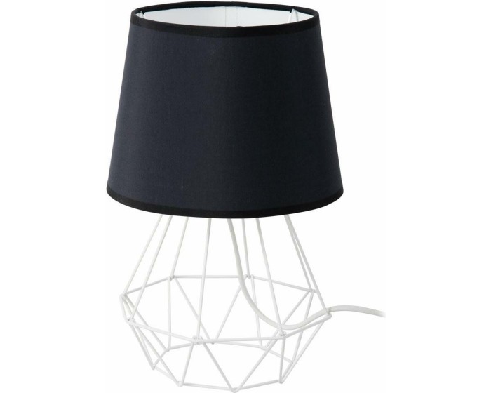Stolní lampa Diamen 2v1 - černá/bílá
