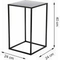 Květinový stojan Charr 40 cm černý