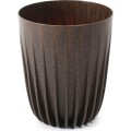 Květináč STRIPPED ECO Coffee 39x46,3 cm hnědý