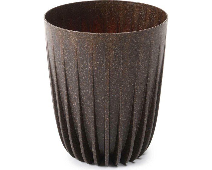 Květináč STRIPPED ECO Coffee 39x46,3 cm hnědý