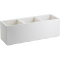 Květináč na kolečkách BETONIQUE 90x30 cm krémové dřevo
