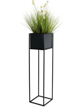 Květinový stojan Willa 90 cm černý