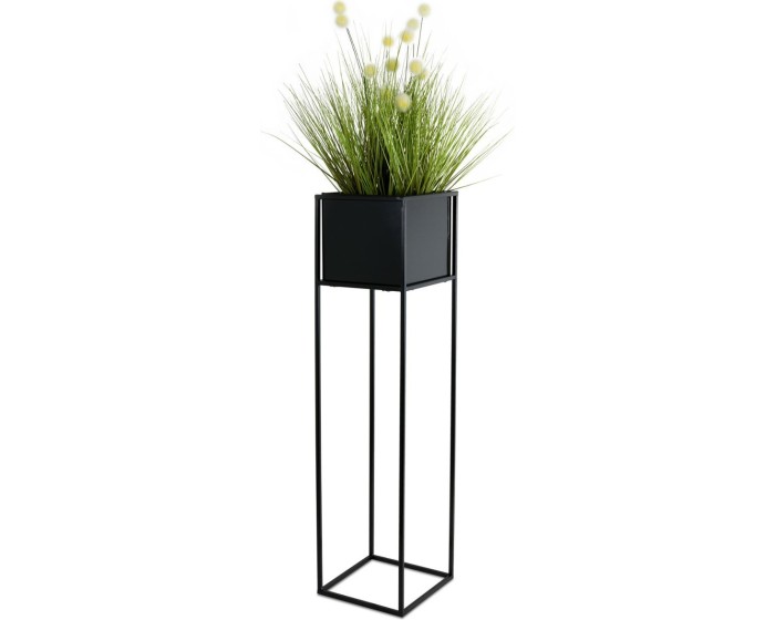 Květinový stojan Willa 90 cm černý