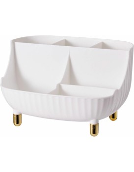Organizér na kosmetiku Luxe bílý/zlatý